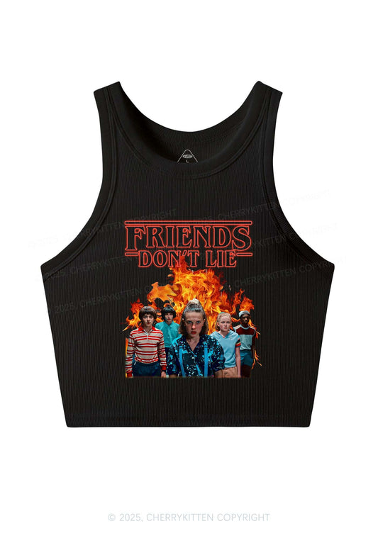 Real Friends Y2K Crop Tank Top Cherrykitten