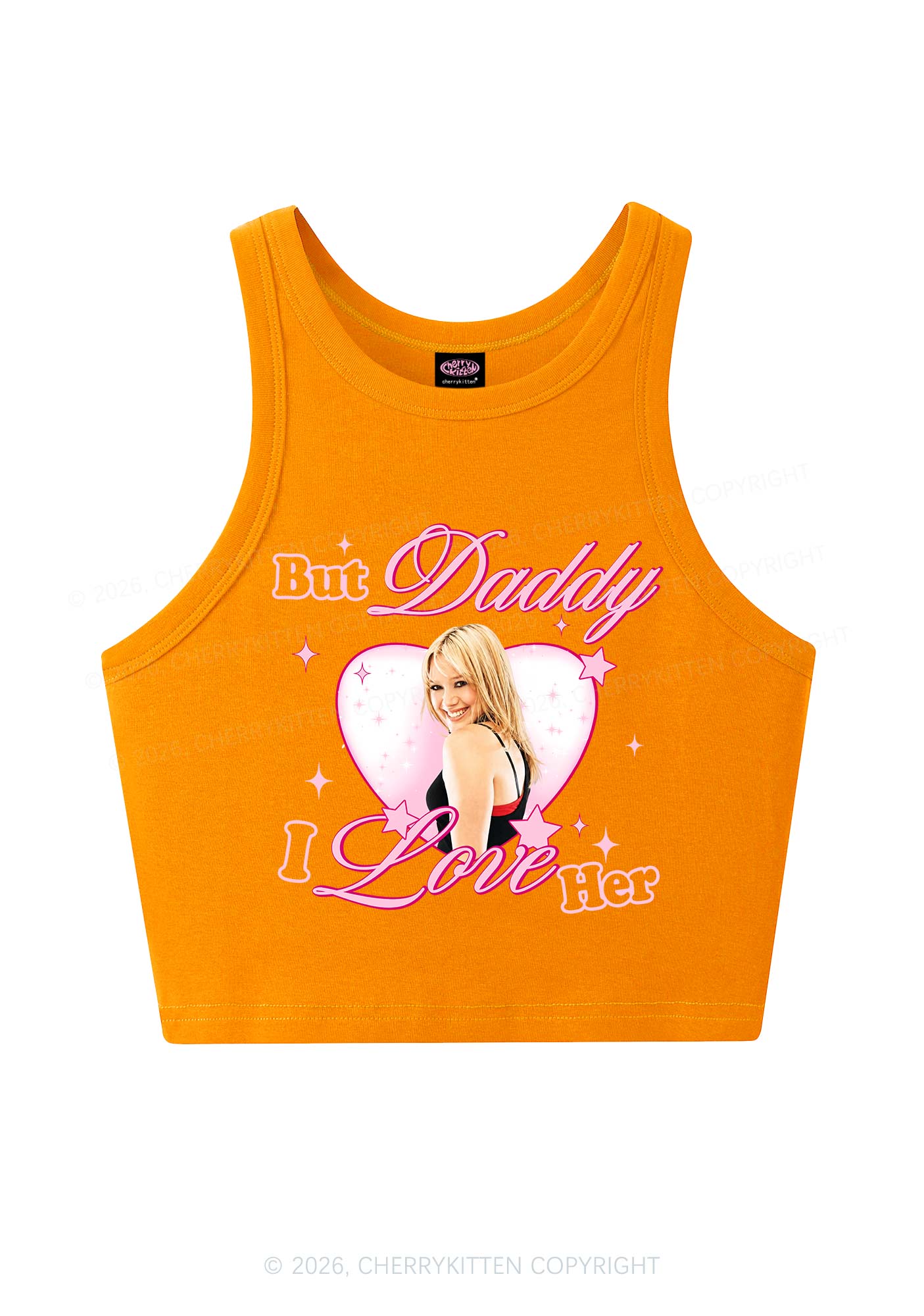 But Daddy I Love Her HD Y2K Crop Tank Top Cherrykitten