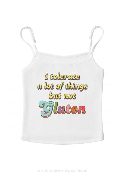 Tolerate Gluten Y2K Spaghetti Strap Cami Cherrykitten