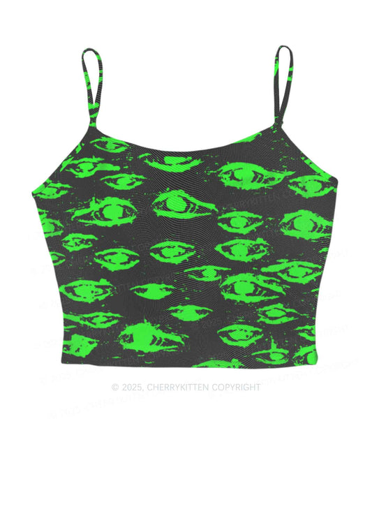 Glimmering Eyes Y2K Mesh Cami Tank Cherrykitten