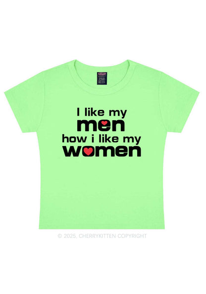 I Like My Men Pride Y2K Baby Tee Cherrykitten