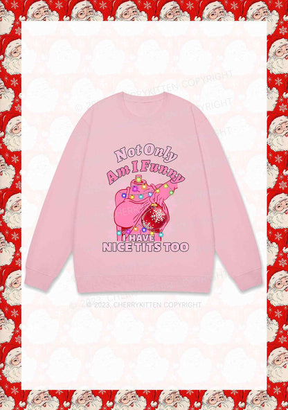 I Have Nice Dots Too Christmas Y2K Sweatshirt Cherrykitten
