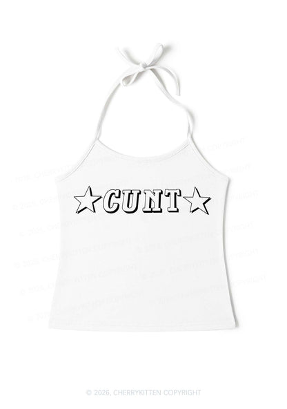 Star Count Y2K Halter Neck Cami Cherrykitten