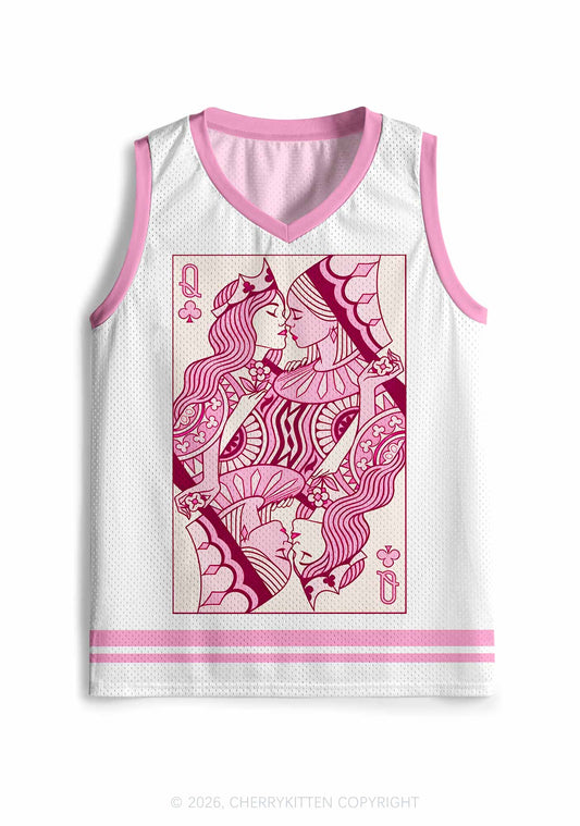 Lesbian Queen Pride Y2K Sport Jersey Tank Cherrykitten