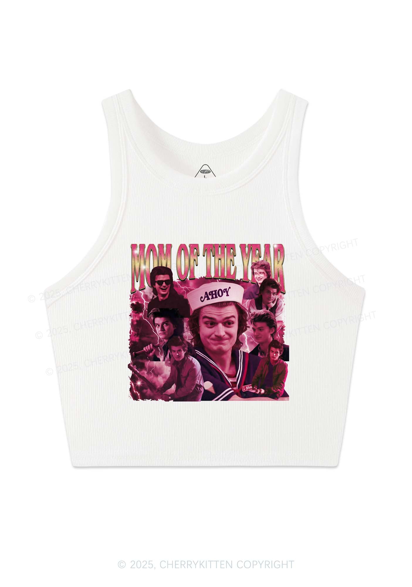Mom Of The Year Y2K Crop Tank Top Cherrykitten