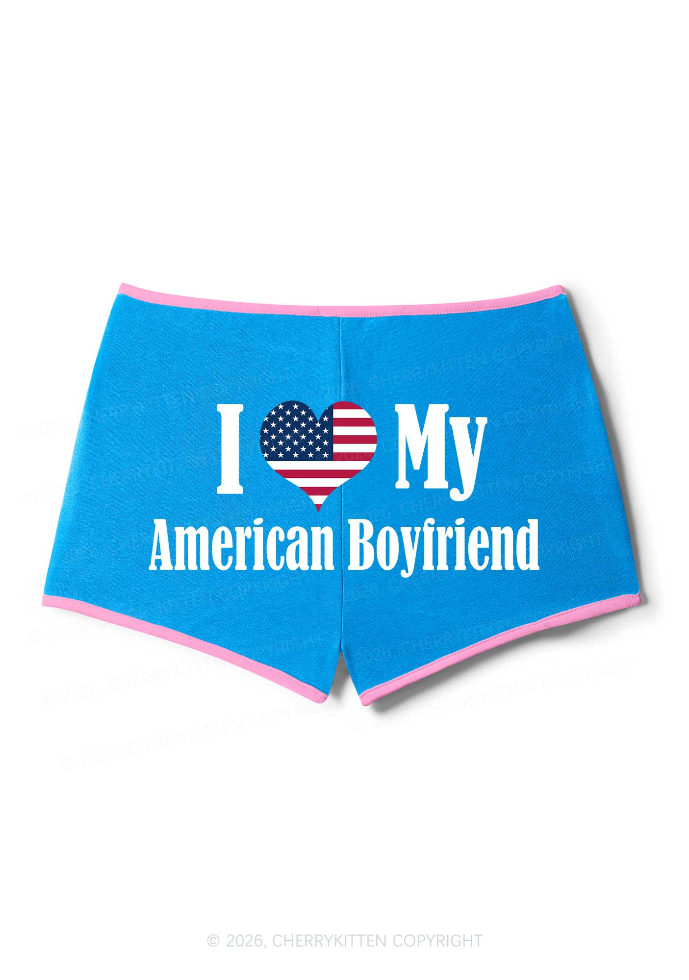 Custom Country Valentine's Day Y2K Booty Shorts Cherrykitten