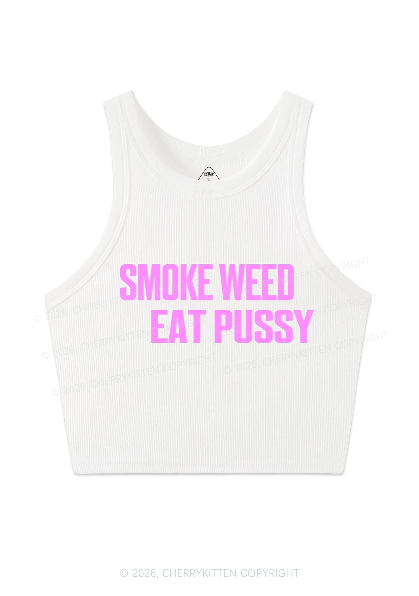 Smoke Wxxd Eat Puxxy Y2K Crop Tank Top Cherrykitten