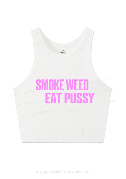 Smoke Wxxd Eat Puxxy Y2K Crop Tank Top Cherrykitten