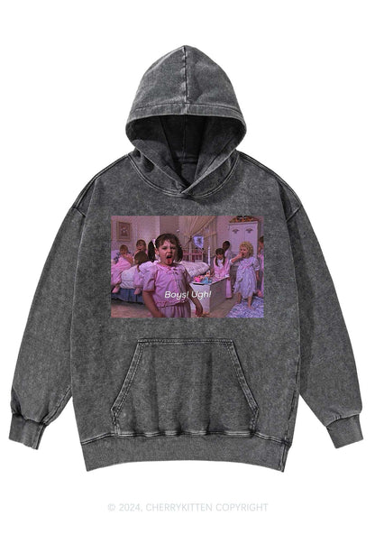 Boys Ugh Y2K Washed Hoodie Cherrykitten