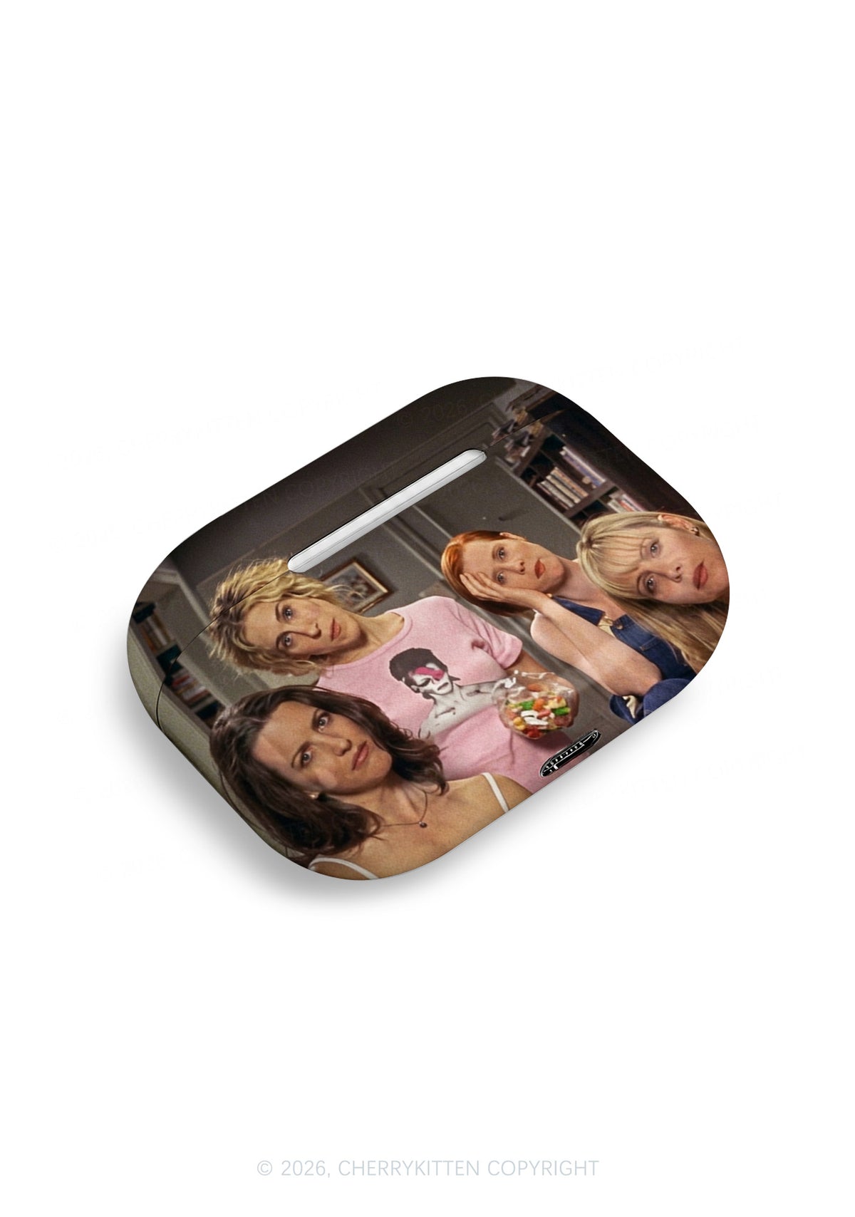 Girl Puzzled Y2K Earphone Case Cherrykitten