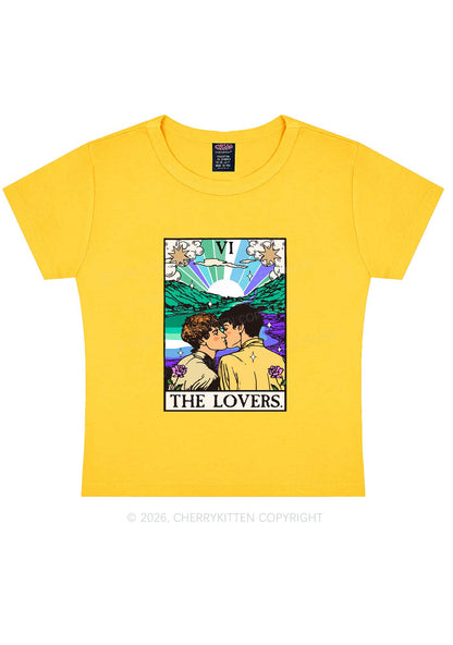 The Gay Lovers Pride Y2K Baby Tee Cherrykitten