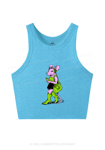 Brat Girl Y2K Crop Tank Top Cherrykitten