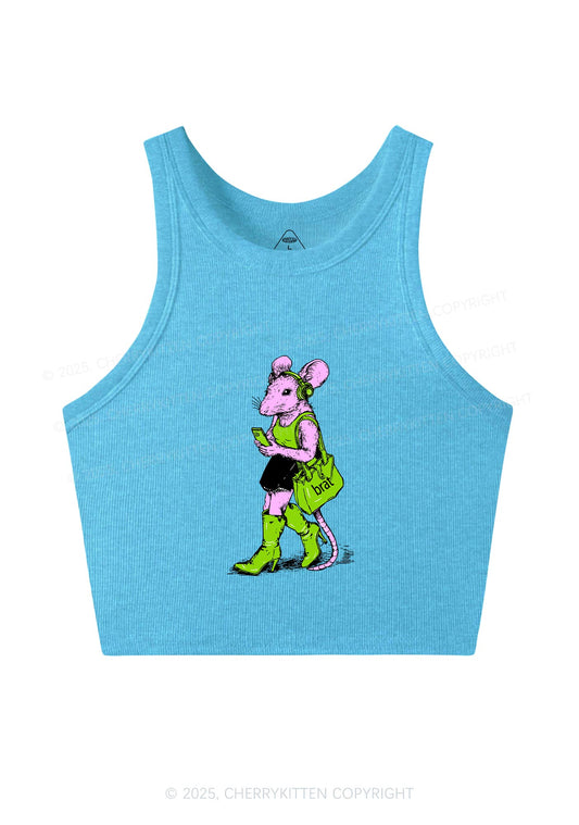 Brat Girl Y2K Crop Tank Top Cherrykitten