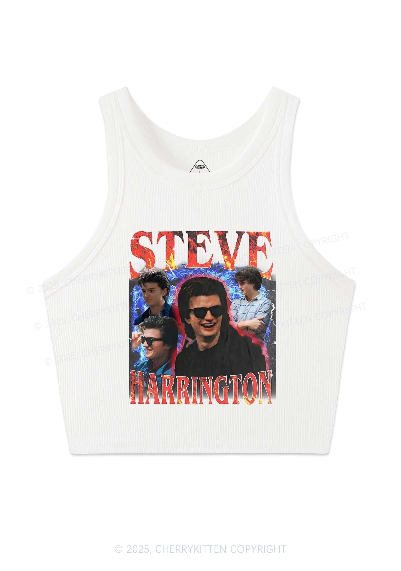 SH Red Blaze Y2K Crop Tank Top Cherrykitten