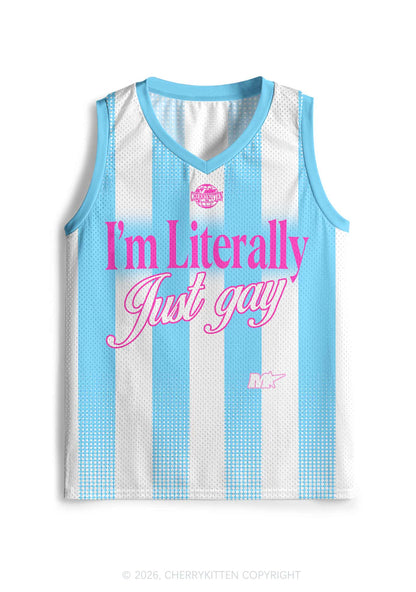 Im Literally Just Gay Pride Y2K Sport Jersey Tank Cherrykitten
