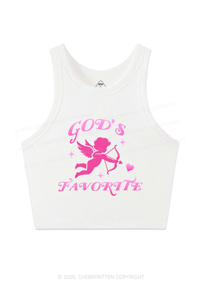 Gods Favorite Cupid Valentine's Day Y2K Crop Tank Top Cherrykitten