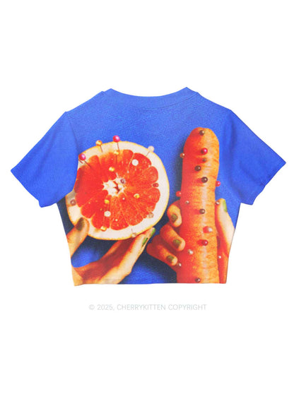 Carrots and Grapefruit Pride Y2K Mesh Crop Top Cherrykitten