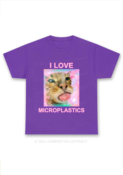 I Love Microplastics Y2K Chunky Shirt Cherrykitten