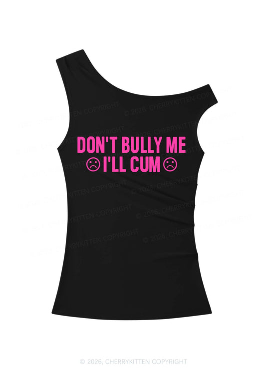 Dont Bully Me Y2K Off Shoulder Tank Top Cherrykitten