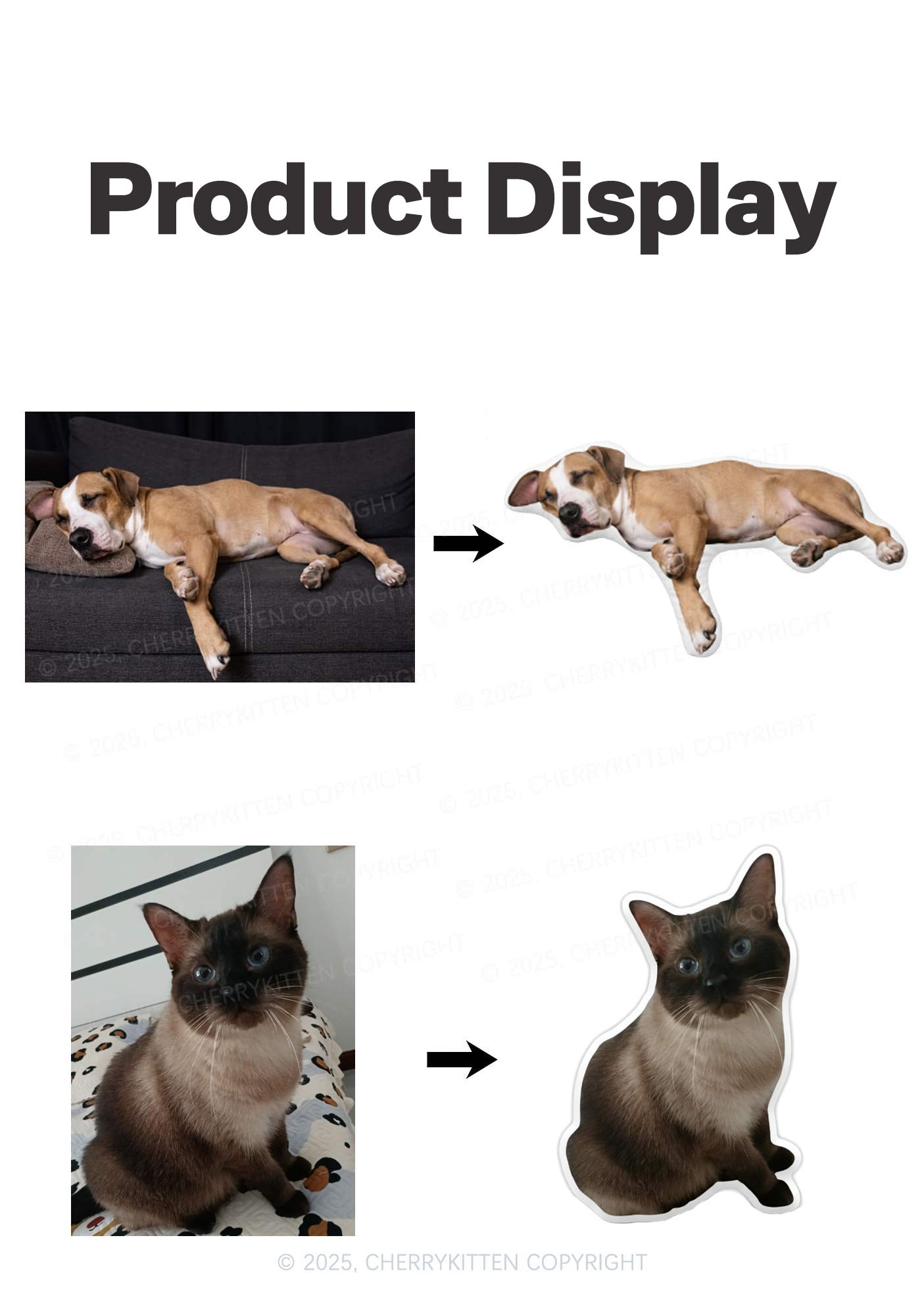 Custom Pet Pillows Y2K Ugly Pillow Cherrykitten