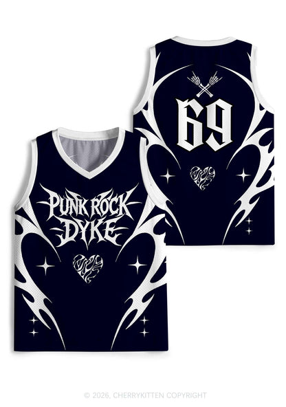 Punk Rock Dyke Pride Y2K Sport Jersey Tank Cherrykitten