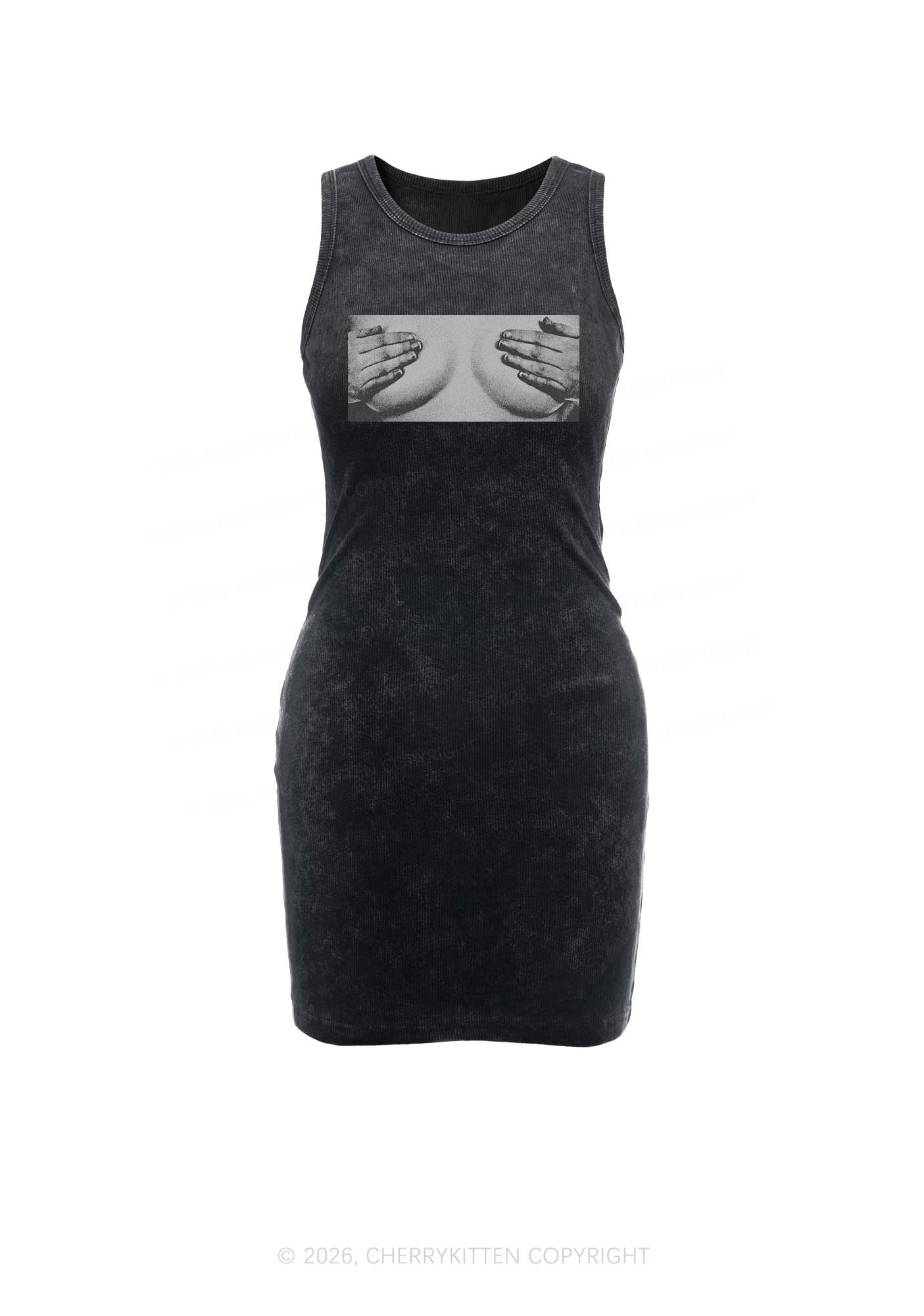 Touch Bxxbs Y2K Washed Tank Dress Cherrykitten