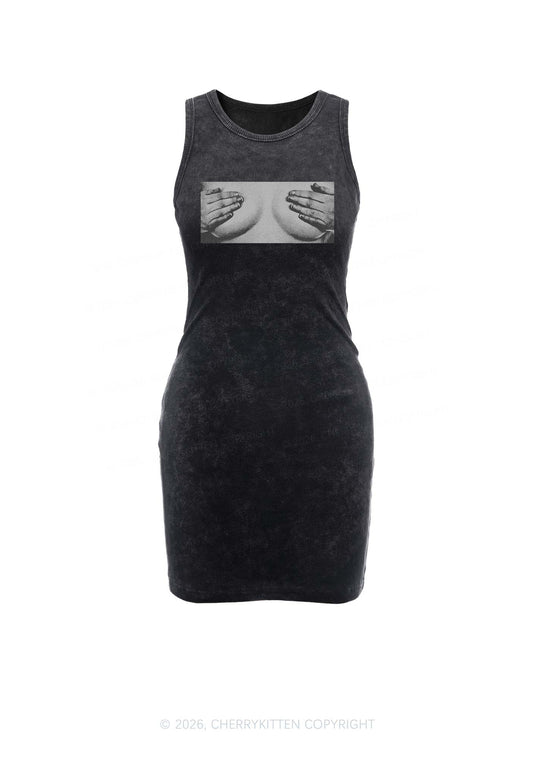 Touch Bxxbs Y2K Washed Tank Dress Cherrykitten