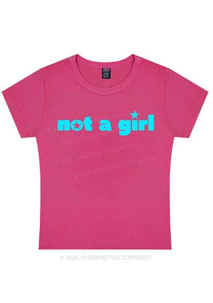 Not A Girl Y2K Baby Tee Cherrykitten