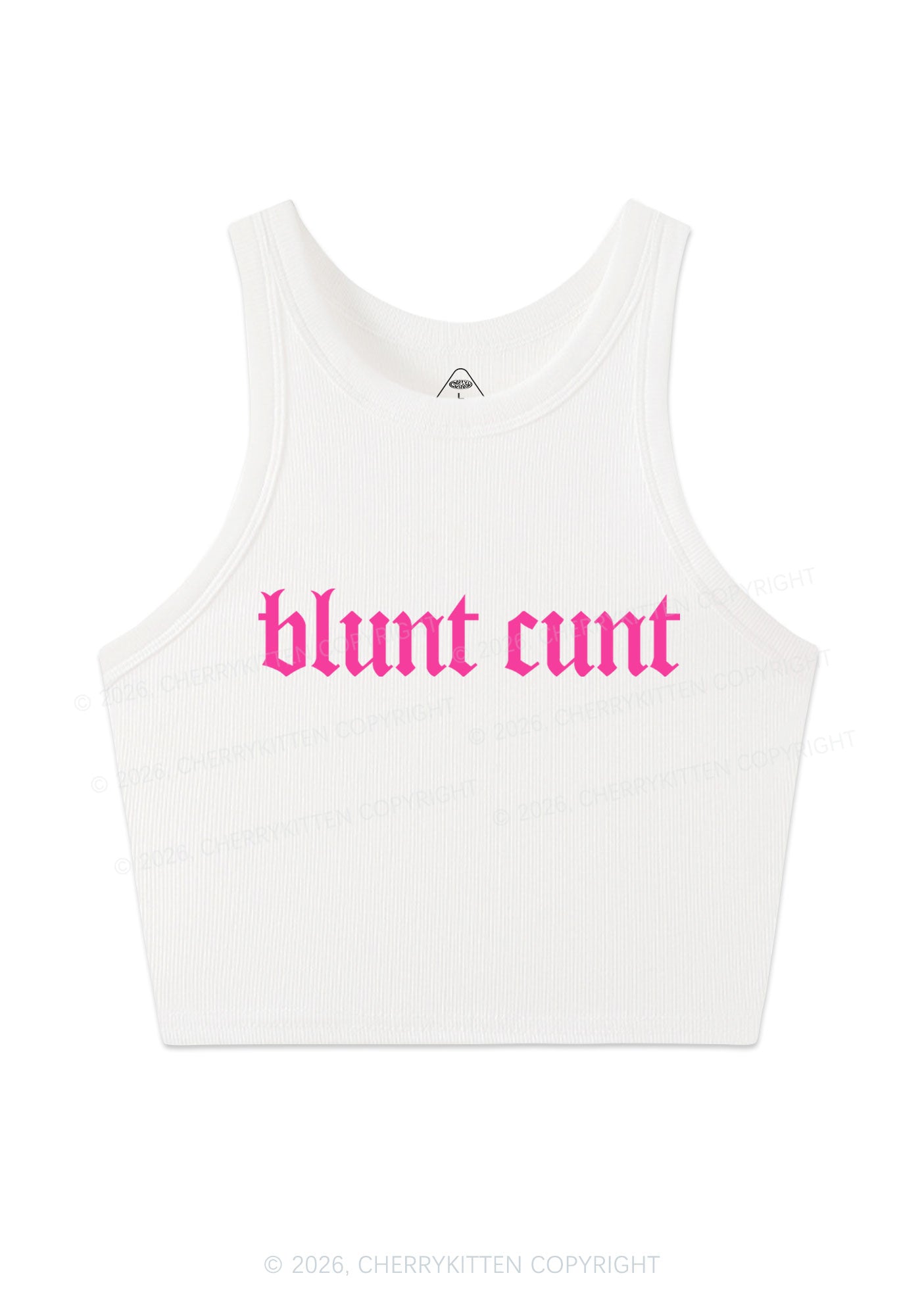 Blunt Cxxt Y2K Crop Tank Top Cherrykitten