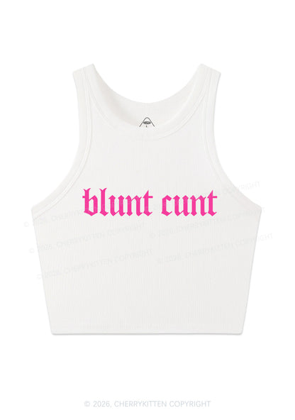 Blunt Cxxt Y2K Crop Tank Top Cherrykitten
