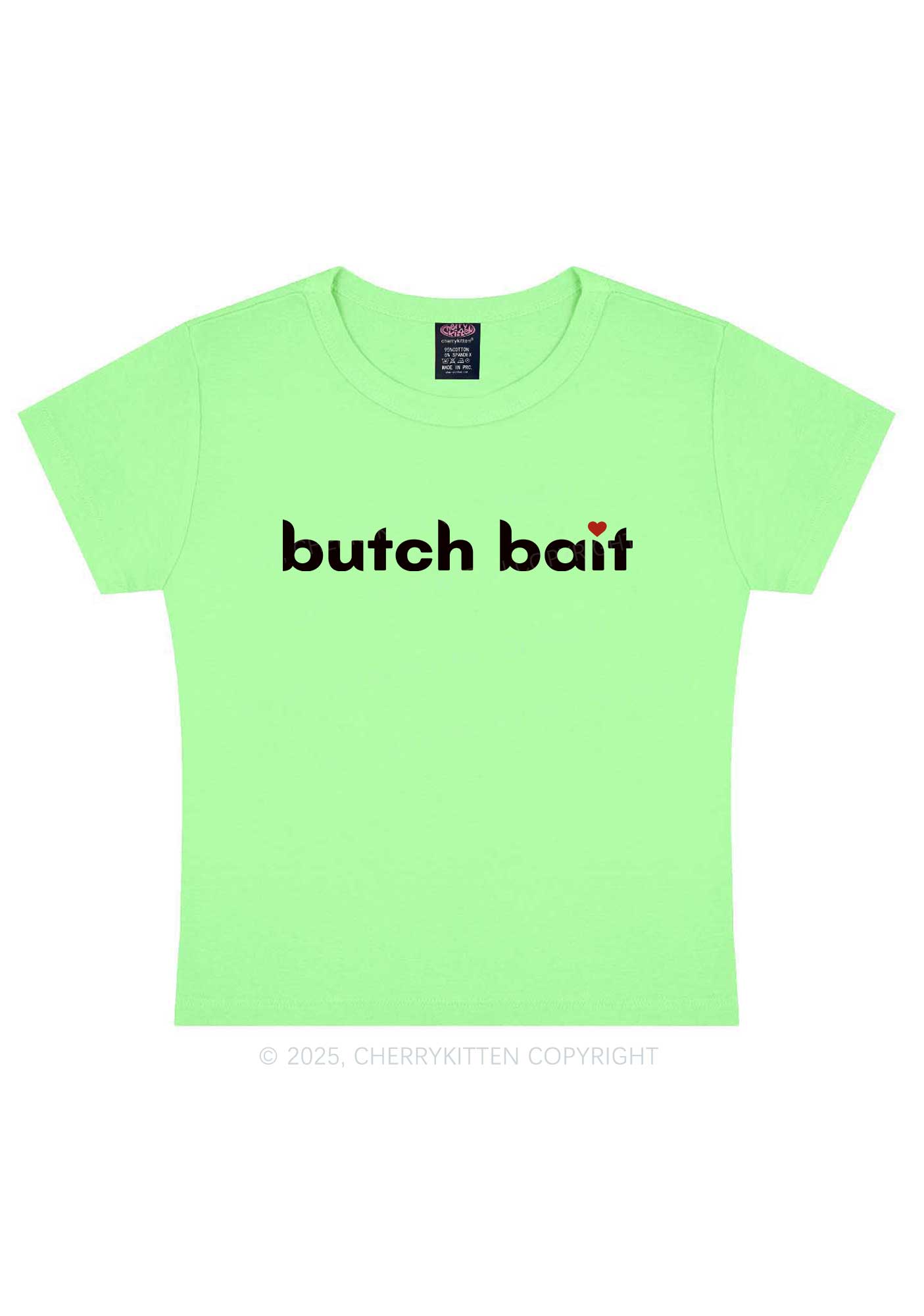 Butch Bait Heart Y2K Baby Tee Cherrykitten
