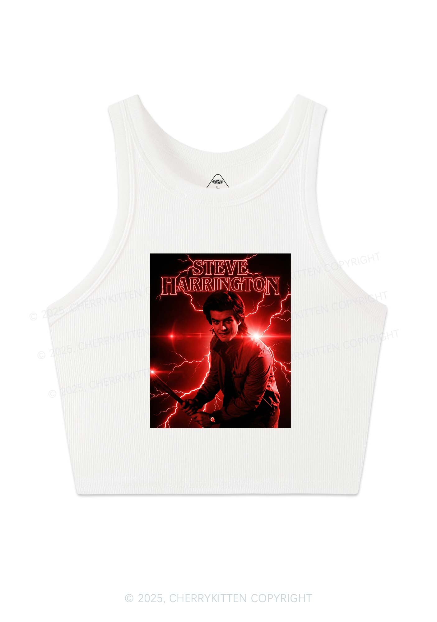 SH Red Lightning Y2K Crop Tank Top Cherrykitten