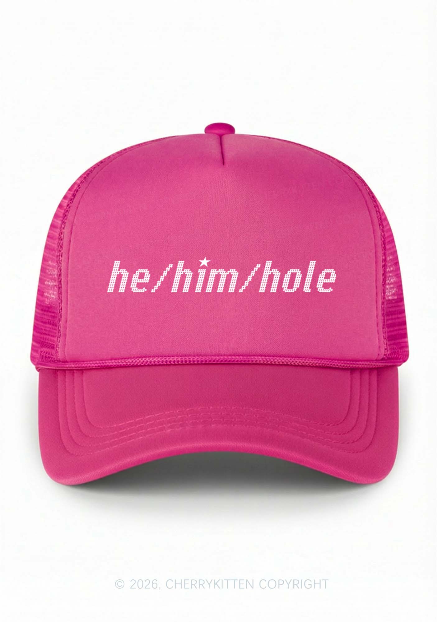 He Him Hole Pride Y2K Trucker Hat Cherrykitten