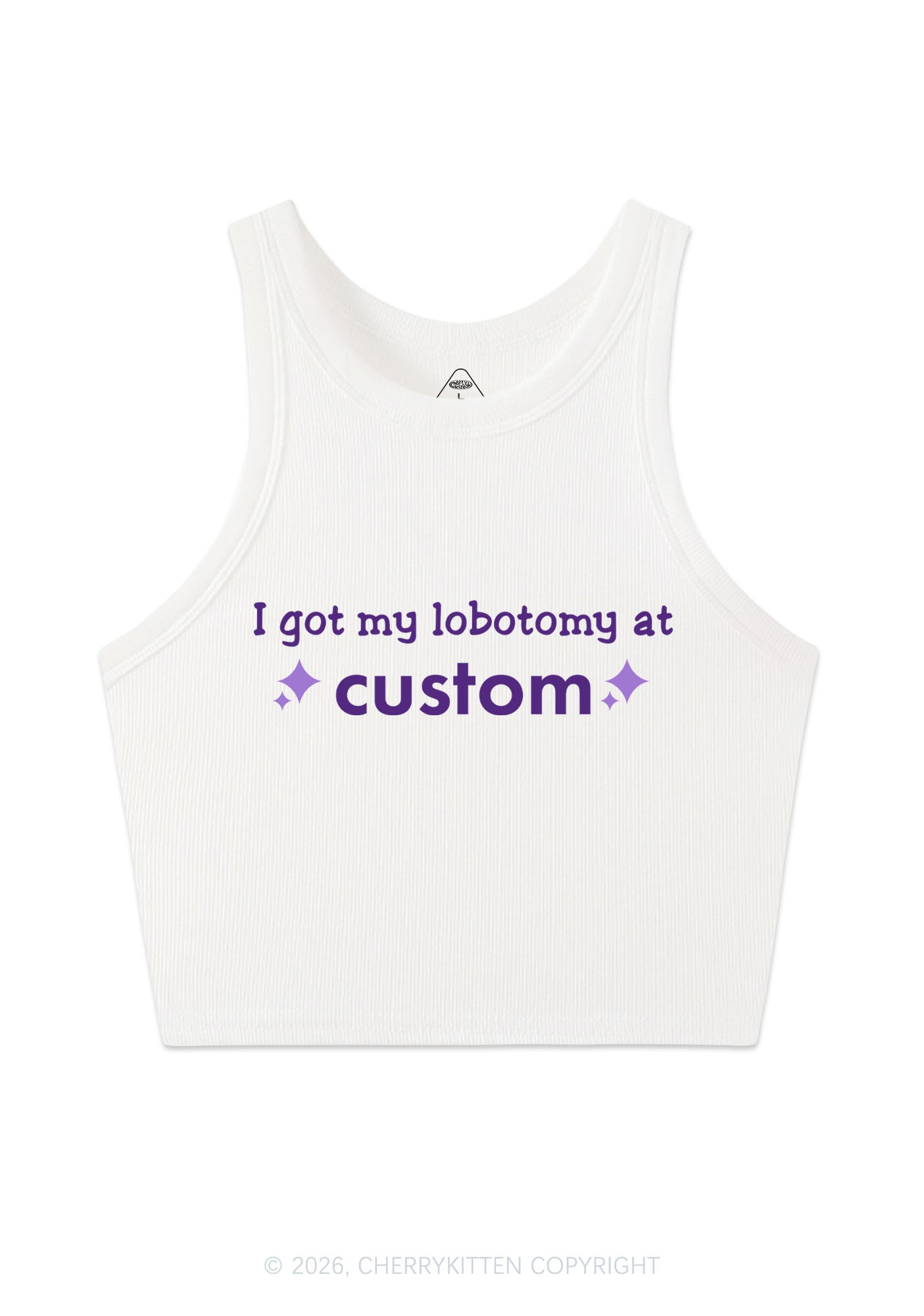 I Got My Lobotomy At Custom Y2K Crop Tank Top Cherrykitten