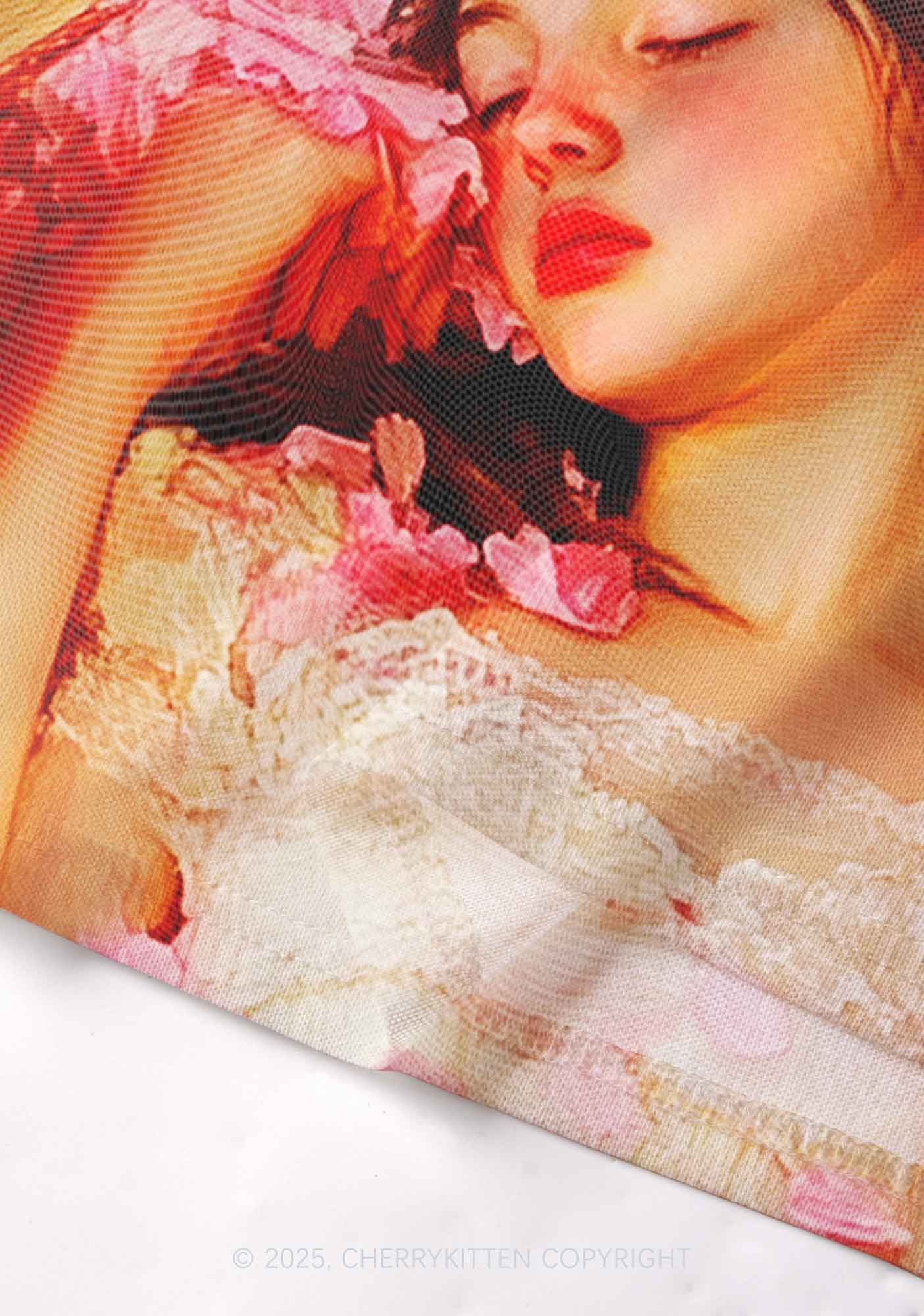 Flower Girls Y2K Mesh Muscle Tank Cherrykitten