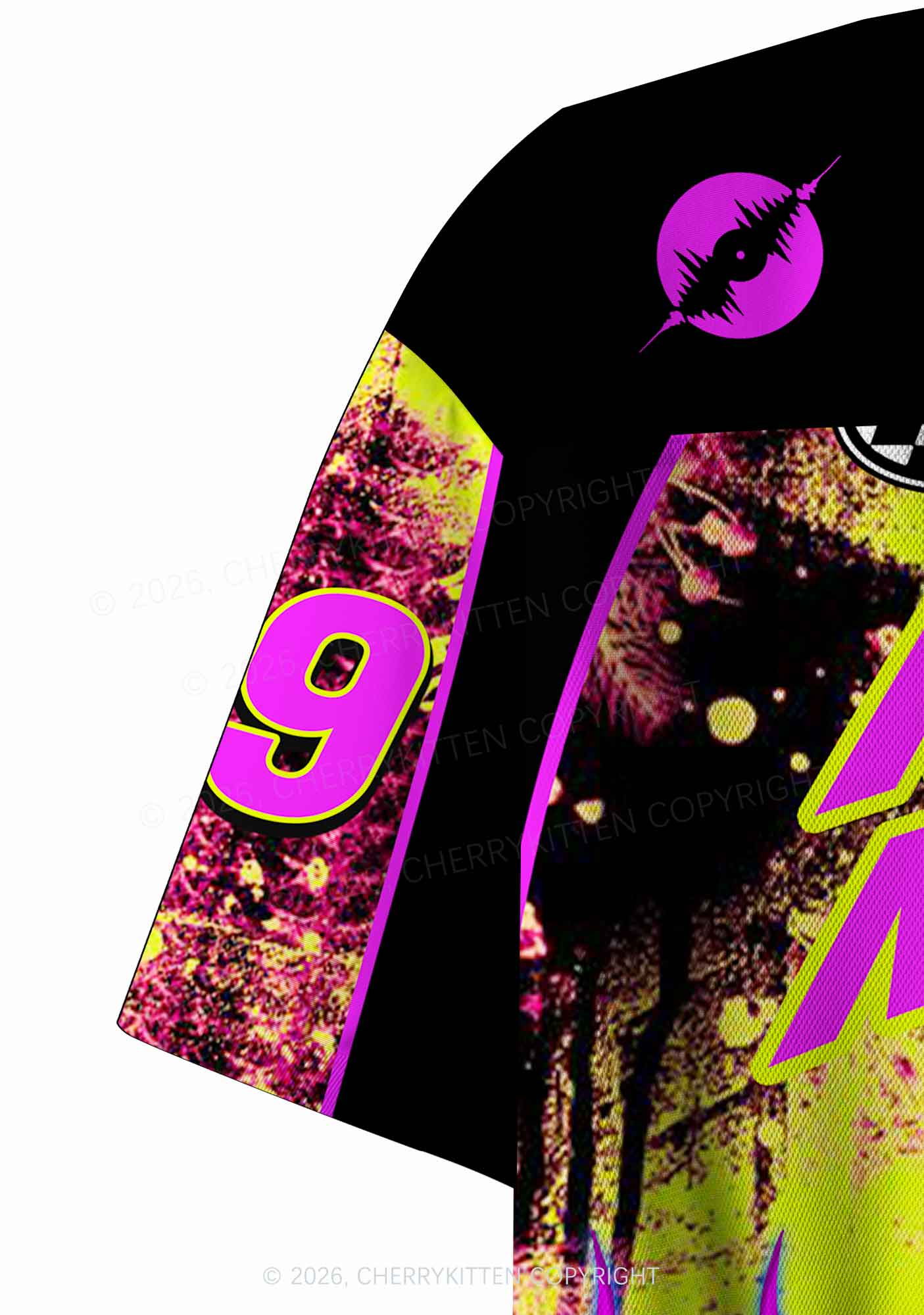 Make DJs Mix Again Y2K Crop Sport Jersey Shirts Cherrykitten