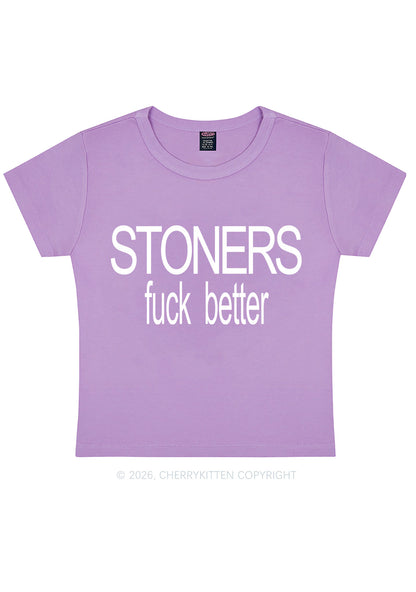 Stoners Fxxk Better Y2K Baby Tee Cherrykitten