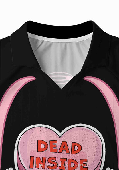 Halloween Custom Dead Inside Y2K Sport Long Sleeve Jersey Shirts Cherrykitten