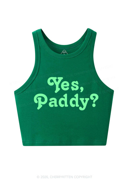 Yes Paddy St Patricks Y2K Crop Tank Top Cherrykitten