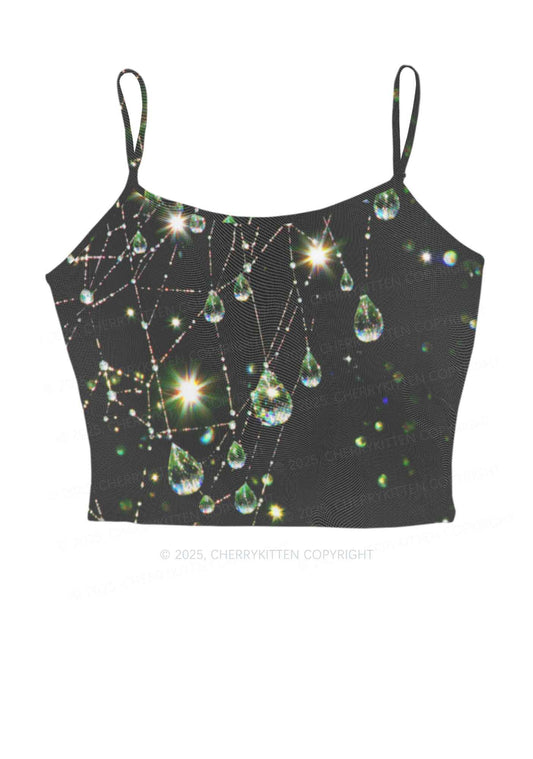 Dew Web Y2K Mesh Cami Tank Cherrykitten