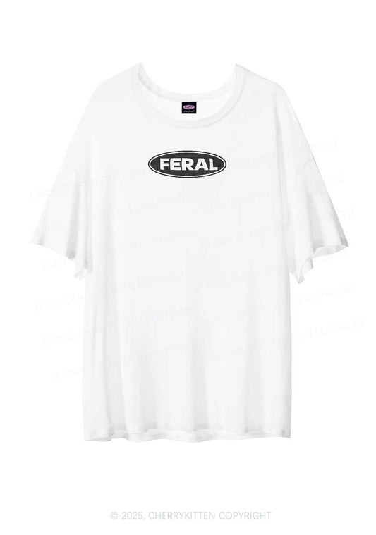 Feral Y2K Sheer Boyfriend Tee Cherrykitten