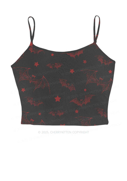 Bat And Star Y2K Mesh Cami Tank Cherrykitten