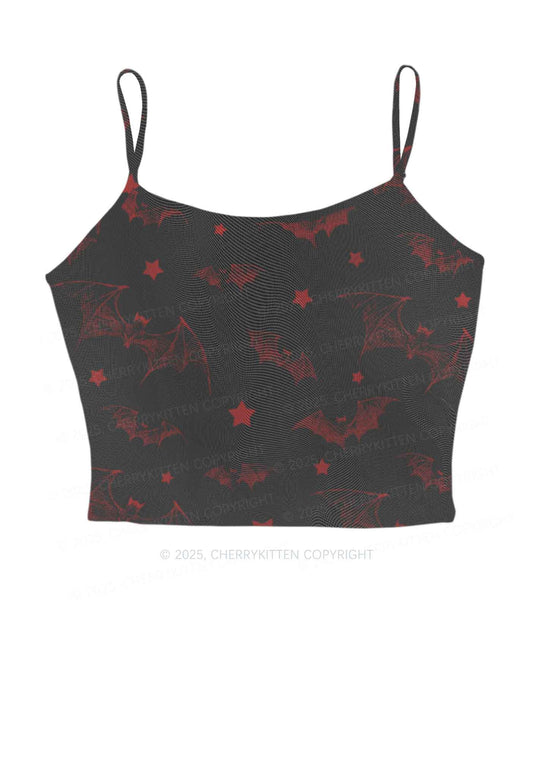Bat And Star Y2K Mesh Cami Tank Cherrykitten