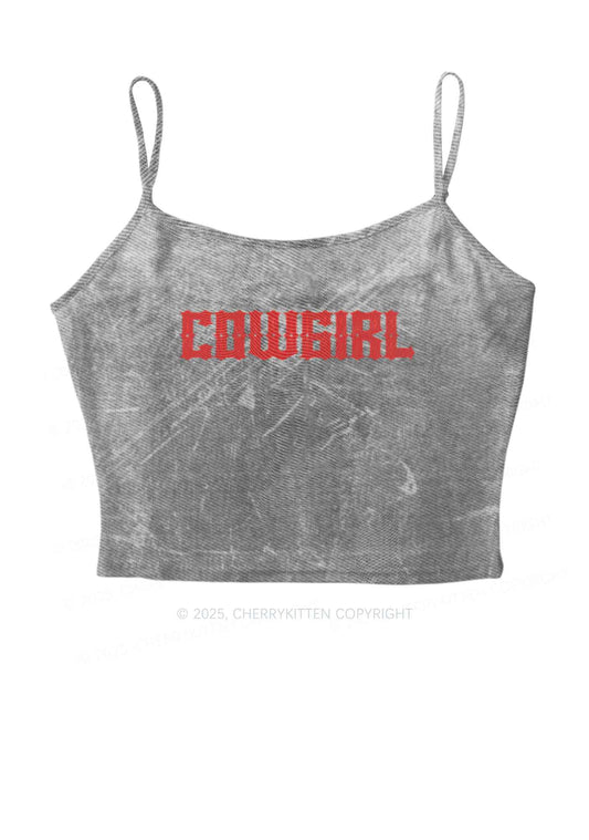 Vintage Cowgirl Y2K Mesh Cami Tank Cherrykitten