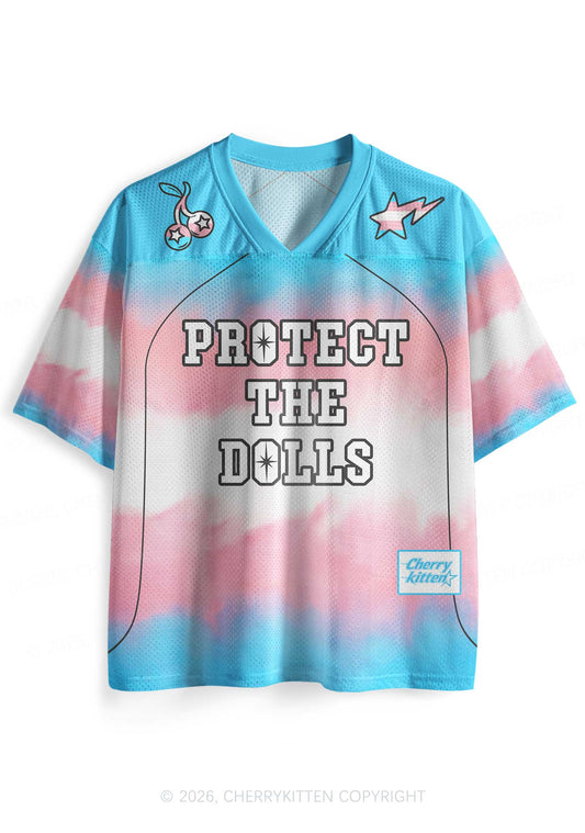 Trans Protect The Dolls Pride Y2K Sport Jersey Shirts Cherrykitten