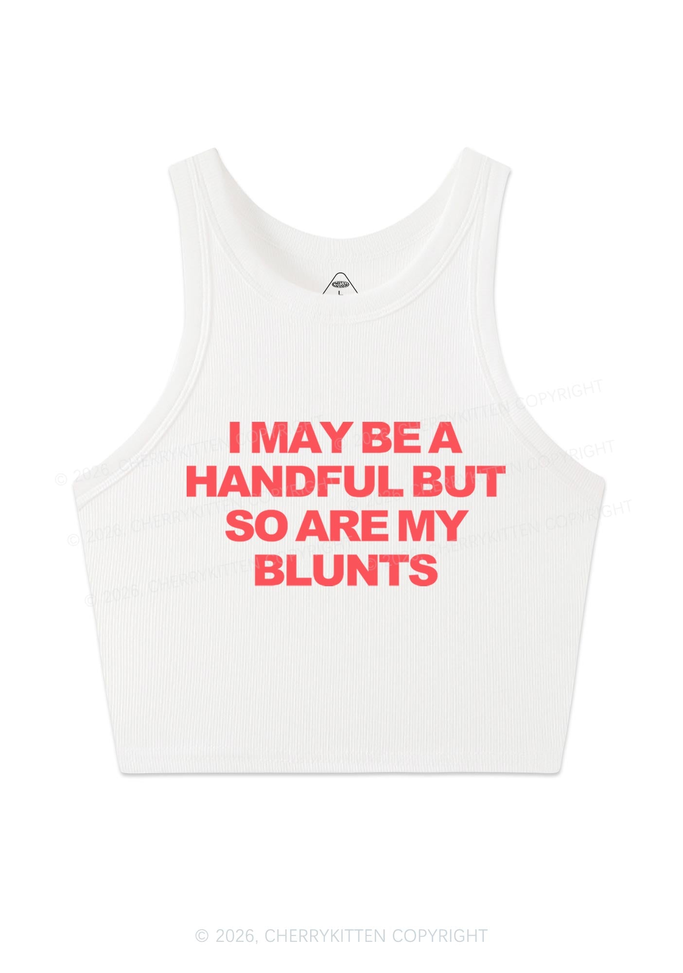 Handful Blunts Y2K Crop Tank Top Cherrykitten