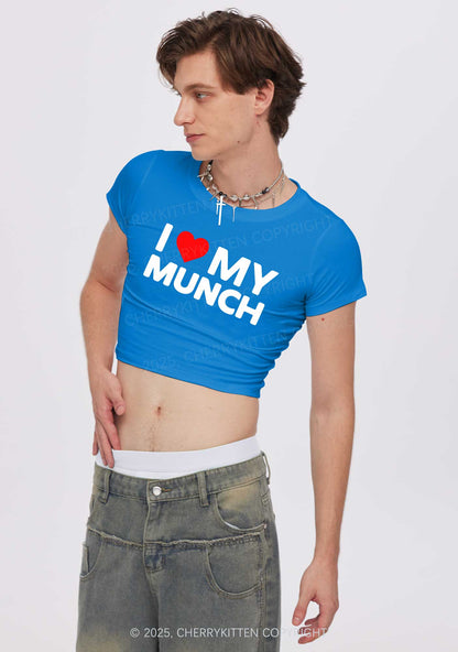 I Love My Munch Y2K Baby Tee Cherrykitten