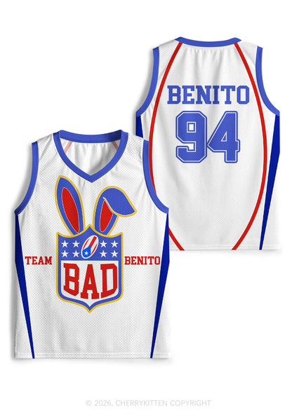 White Football Bunny Y2K Sport Jersey Tank Cherrykitten