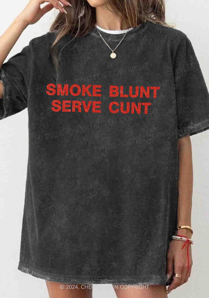 Smoke Blunt Y2K Washed Tee Cherrykitten