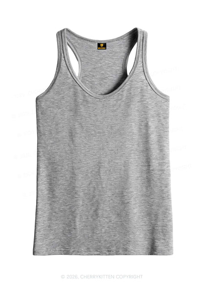 Plain Y2K Classic Tanks Cherrykitten